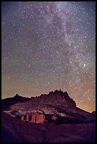 Castle by night. Capitol Reef National Park, Utah, USA. (color)