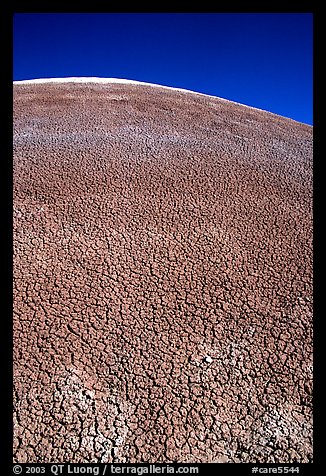 Curve of mudstone hill. Capitol Reef National Park, Utah, USA.