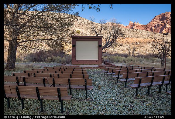 Fruita Campground Amphitheater. Capitol Reef National Park (color)