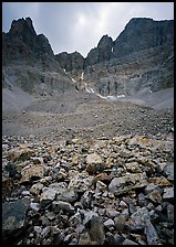 Wheeler Peak Glacier, the lowest in latitude in the US. Great Basin National Park, Nevada, USA. (color)