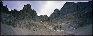Mineral landscape, North Face of Wheeler Peak. Great Basin National Park (Panoramic color)