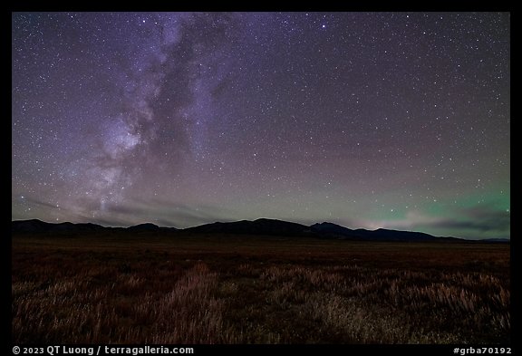 Milky Way over Snake Range. Great Basin National Park, Nevada, USA.
