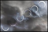 Phases of annular eclipse of Oct 14, 2023 (composite). Great Basin National Park ( color)