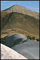 Multi-hued peaks, Snake range seen from Mt Washington, morning. Great Basin National Park ( color)