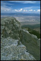 Cliffs beneath Mt Washington and Spring Valley, morning. Great Basin National Park, Nevada, USA.