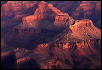 Temples at Dawn from Yvapai Point. Grand Canyon National Park ( color)