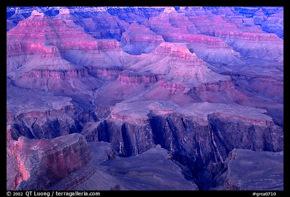 Granite Gorge, dusk. Grand Canyon National Park (color)