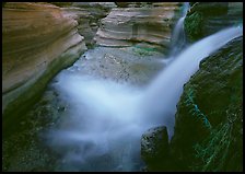 Cascade of Deer Creek. Grand Canyon National Park, Arizona, USA. (color)