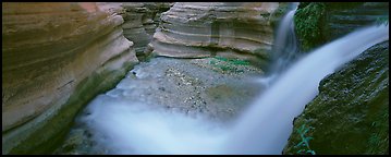Deer Creek cascading into gorge. Grand Canyon  National Park (Panoramic color)