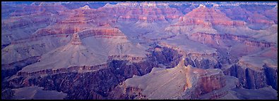 Buttes and Granite Gorge. Grand Canyon  National Park (Panoramic color)