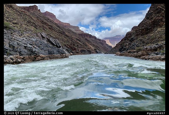 Tongue of a rapid near Ruby Canyon. Grand Canyon National Park (color)