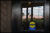 South Rim, El Tovar Hotel window reflexion. Grand Canyon National Park ( color)