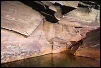Angular sandstone walls at Colorado River edge. Grand Canyon National Park ( color)