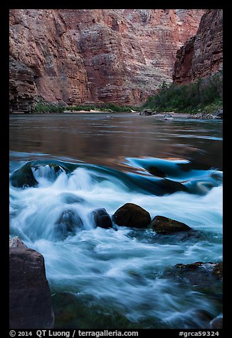 Colorado River rapids. Grand Canyon National Park (color)
