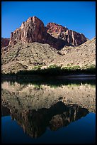 Buttes and reflections in Colorado River. Grand Canyon National Park ( color)