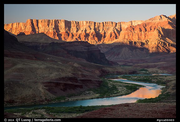 Palissades of the Desert and Colorado River. Grand Canyon National Park, Arizona, USA.