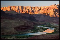 Palissades of the Desert and Colorado River. Grand Canyon National Park ( color)