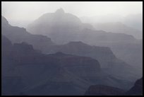 Canyon ridges and weather. Grand Canyon National Park ( color)