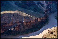 Helicopter at bottom of Grand Canyon, Whitmore Wash. Grand Canyon National Park ( color)