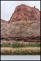 A solitary ruin lies tucked beneath a butte overlooking the Little Colorado River. Grand Canyon National Park ( color)