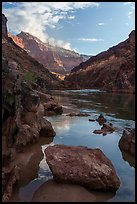 Early morning light warms the canyon walls. Grand Canyon National Park ( color)