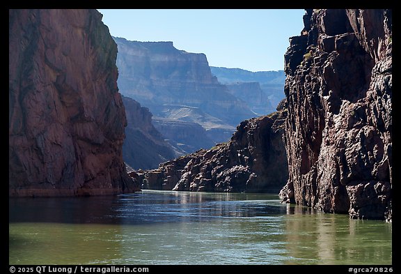 Dark rock narrows near Deer Creek. Grand Canyon National Park (color)