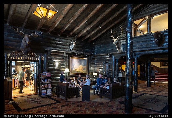 Gift shop and main lobby, El Tovar. Grand Canyon National Park (color)