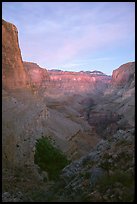 Tapeats Creek, dusk. Grand Canyon National Park ( color)