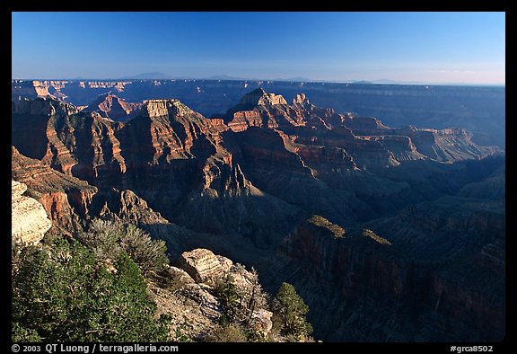 Bright Angel Point, late afternoon. Grand Canyon National Park (color)