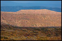 Layers of hills with autumn foliage. Mesa Verde National Park, Colorado, USA. (color)