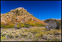 Mesas in autumn. Mesa Verde National Park, Colorado, USA. (color)