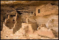 Walls in alcove, Mug House. Mesa Verde National Park ( color)