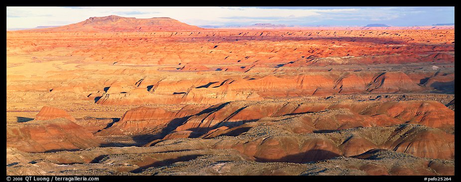 Ridges of Painted Desert. Petrified Forest National Park (color)