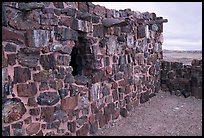 Agate House built with fossilized wood. Petrified Forest National Park ( color)