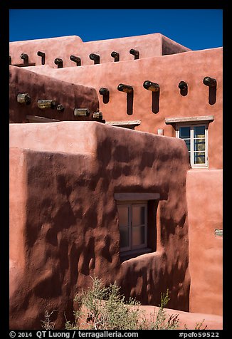 Architectural detail, Painted Desert Inn. Petrified Forest National Park, Arizona, USA.