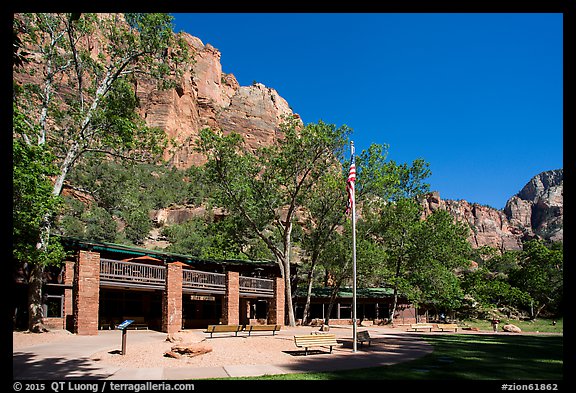 Zion lodge. Zion National Park (color)