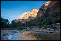 Virgin River and Lady Mountain. Zion National Park ( color)