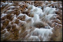 Close-up of Virgin River flowing over pebbles. Zion National Park ( color)
