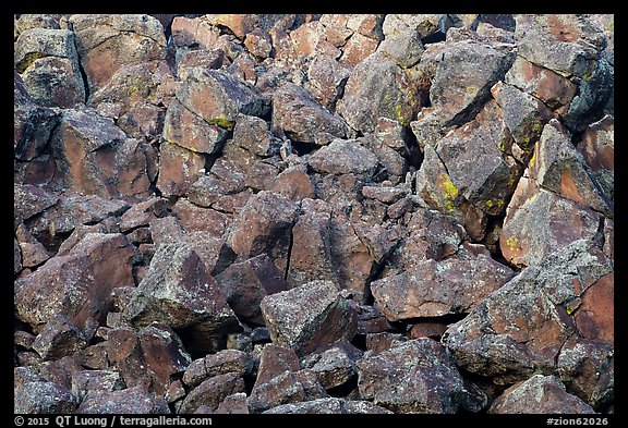 Volcanic rocks, Lava Point. Zion National Park (color)