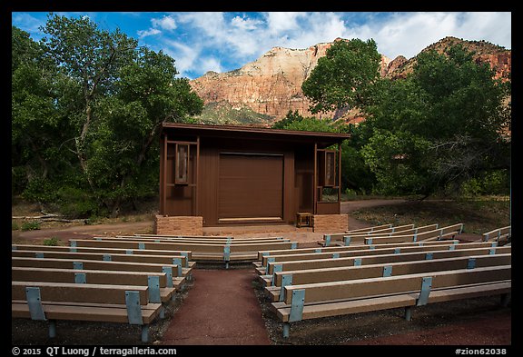 Amphitheater, Watchman Campground. Zion National Park (color)