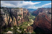 Zion Canyon from Observation Point. Zion National Park ( color)