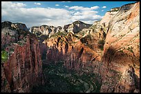 North end of Zion Canyon from Angels Landing. Zion National Park ( color)
