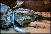 Waterfalls, Upper Subway. Zion National Park ( color)