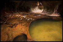 Clear pool, the Subway. Zion National Park ( color)