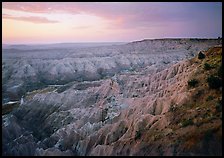 The Stronghold table, south unit, dawn. Badlands National Park ( color)