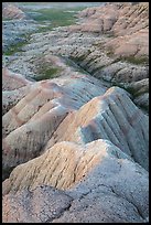 Brule formation badlands. Badlands National Park ( color)