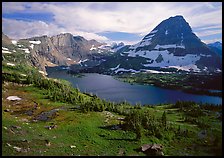 Hidden lake and peak. Glacier National Park ( color)