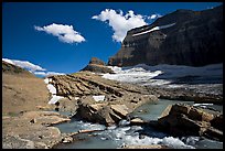 Outlet stream, Grinnell Glacier and Garden Wall. Glacier National Park ( color)