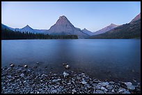 Two Medicine Lake at dawn. Glacier National Park ( color)