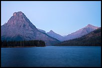 Sinopah Mountain above Two Medicine Lake at dawn. Glacier National Park ( color)